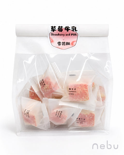 減壓神器｜草莓牛乳味雪花酥 (皇牌人氣之選!!!)
